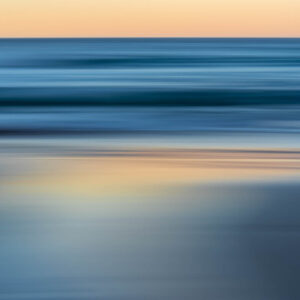 Bluestrokes - Cool ocean tones contrast with the peachy pre-dawn glow. South Coast, Australia